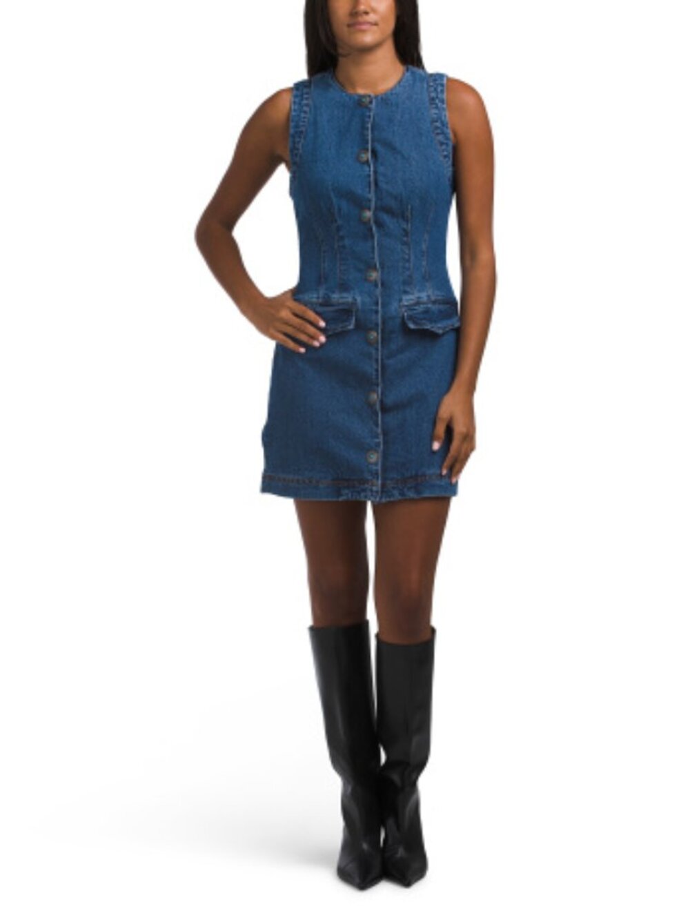 7 For All Mankind Denim Mini Dress